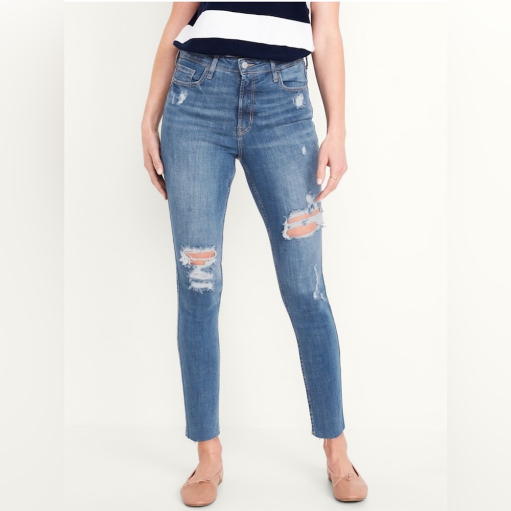 Extra High-Rise Rockstar Super Skinny Ankle Jeans 8